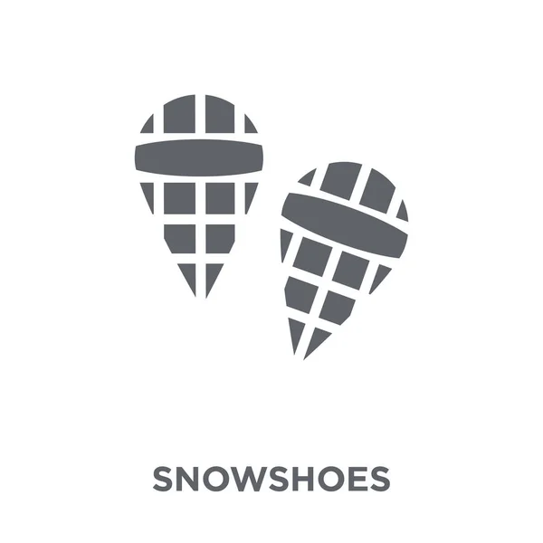 雪鞋图标 雪鞋设计的概念从冬季收藏 简单的元素向量例证在白色背景 — 图库矢量图片