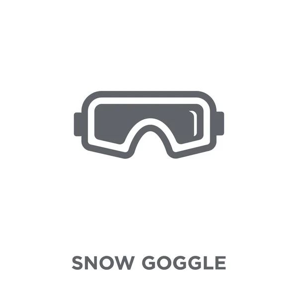 Icona Snow Goggle Concetto Design Snow Goggle Della Collezione Winter — Vettoriale Stock