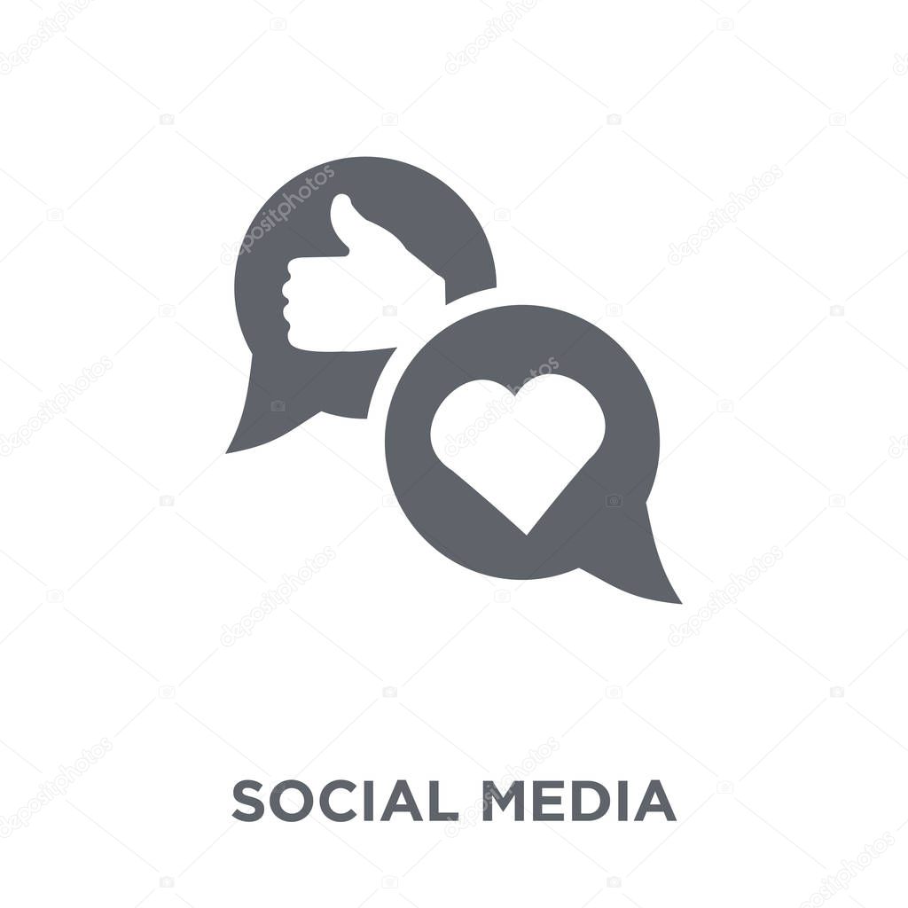 Social media icon. Social media design concept from  collection. Simple element vector illustration on white background.