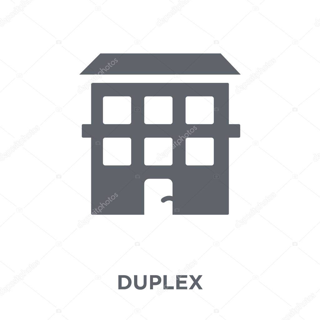 Duplex icon. Duplex design concept from  collection. Simple element vector illustration on white background.