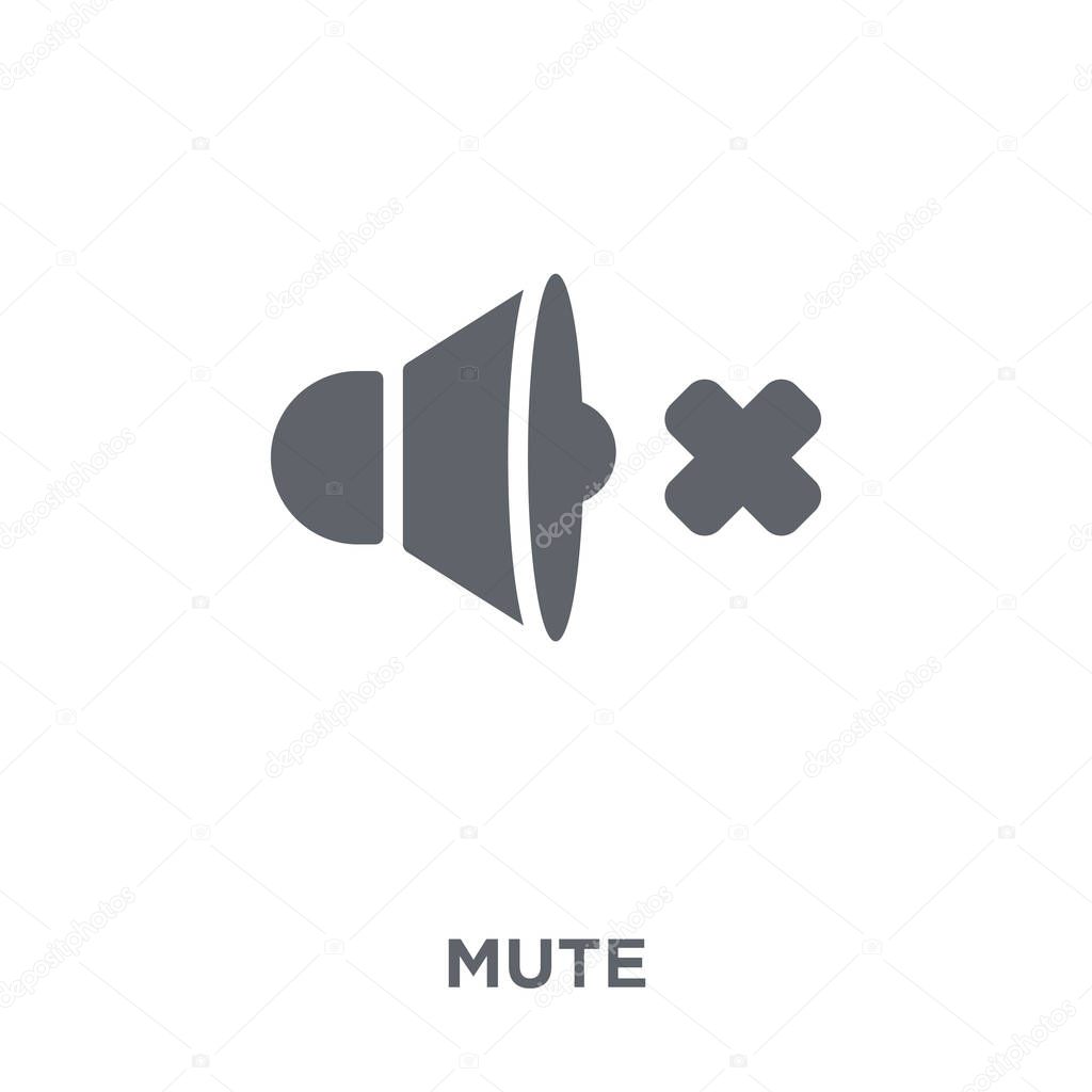 Mute icon. Mute design concept from  collection. Simple element vector illustration on white background.