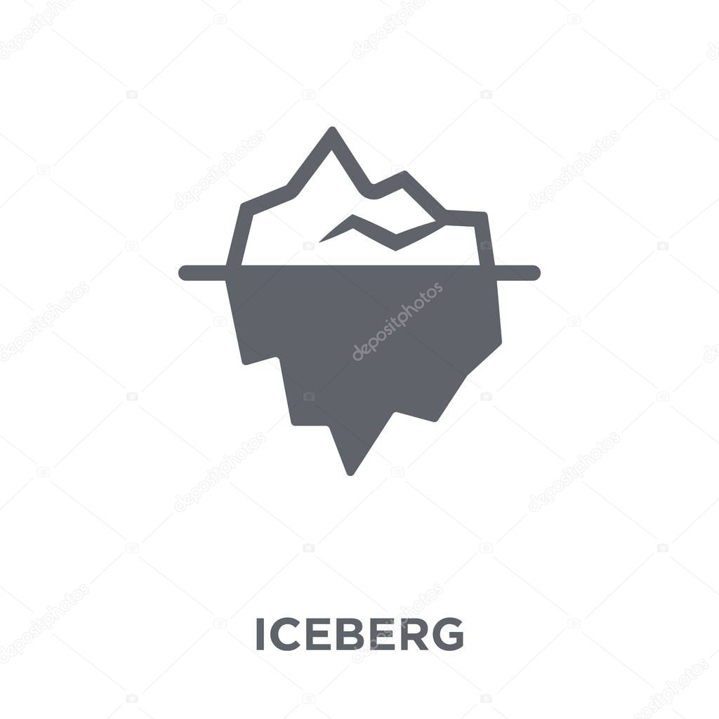 Iceberg icon. Iceberg design concept from  collection. Simple element vector illustration on white background.