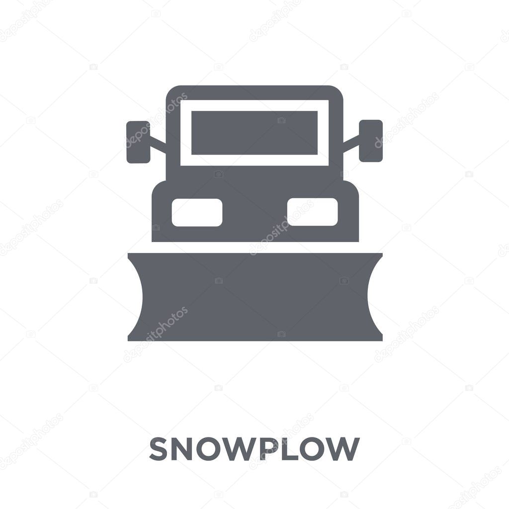 Snowplow icon. Snowplow design concept from  collection. Simple element vector illustration on white background.