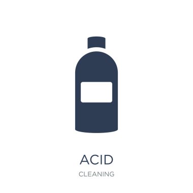 Asit simgesi. Trendy düz vektör asit simge vektör çizim Temizleme koleksiyonundan beyaz arka plan üzerinde kullanım için web ve mobil, eps10 olabilir