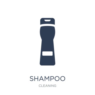 Şampuan simgesi. Trendy düz vektör şampuan simge vektör çizim Temizleme koleksiyonundan beyaz arka plan üzerinde kullanım için web ve mobil, eps10 olabilir