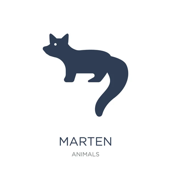 Icono Marten Vector Plano Moda Icono Marten Sobre Fondo Blanco — Vector de stock