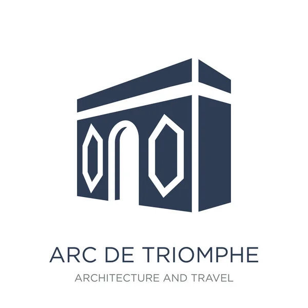 Icône Arc Triomphe Vecteur Plat Tendance Icône Arc Triomphe Sur — Image vectorielle