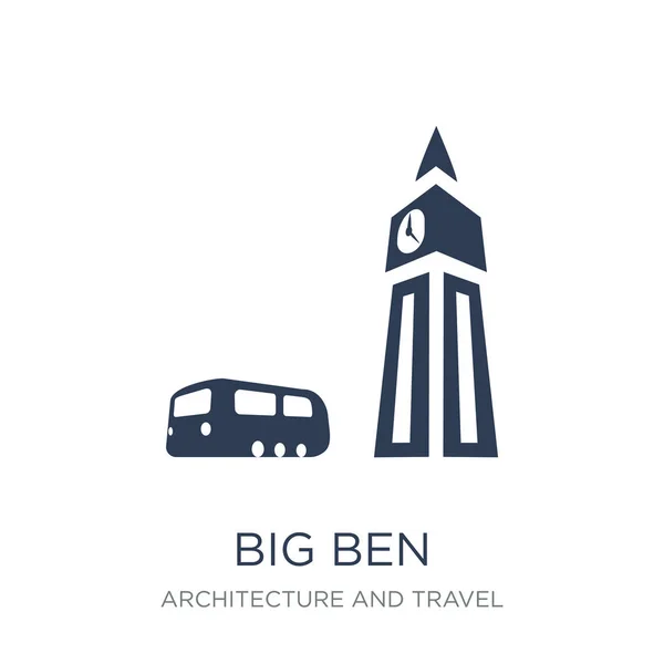 Grosse Icône Ben Vecteur Plat Tendance Big Ben Icône Sur — Image vectorielle