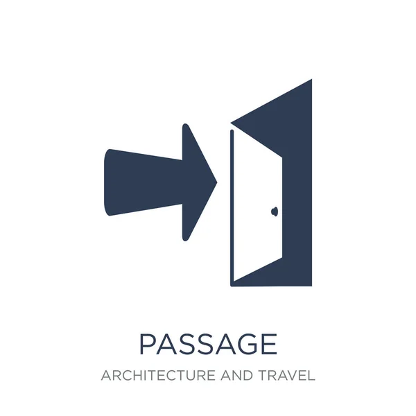 Icône Passage Icône Passage Vectoriel Plat Tendance Sur Fond Blanc — Image vectorielle