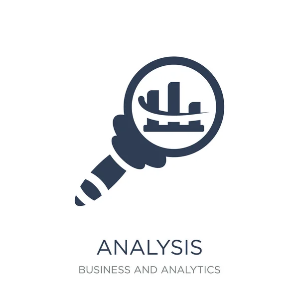 Піктограма Аналізу Модна Плоска Піктограма Векторного Аналізу Білому Тлі Колекції — стоковий вектор