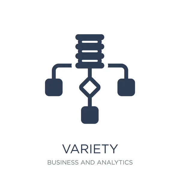 Különböző Ikon Trendi Lapos Vektor Különböző Ikon Üzleti Analytics Gyűjtemény — Stock Vector
