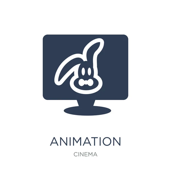 Animationssymbol Trendige Flache Vektor Animation Symbol Auf Weißem Hintergrund Aus — Stockvektor