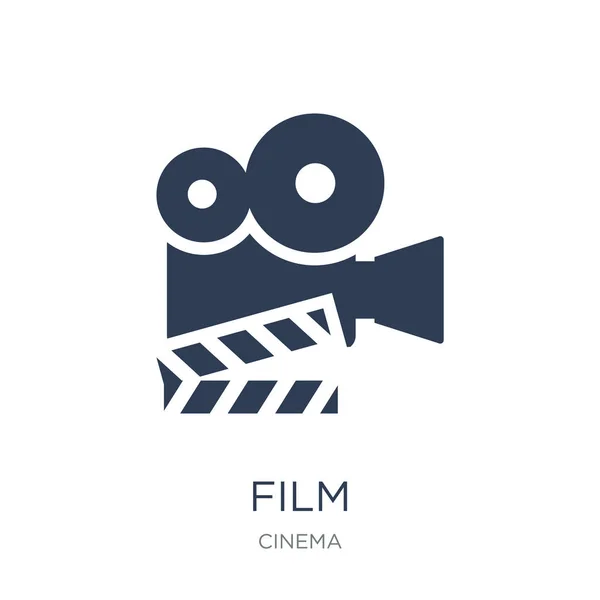 Film Icon Trendy Flat Vector Film Icon White Background Cinema — Stock Vector