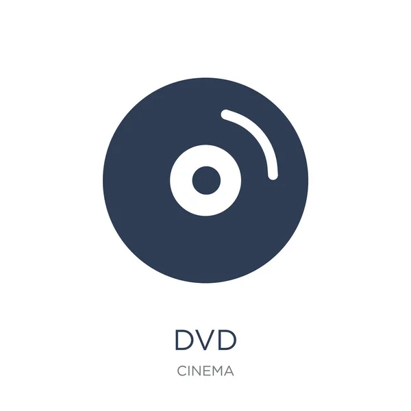 Dvd Icon Trendy Flat Vector Dvd Icon White Background Cinema — Stock Vector