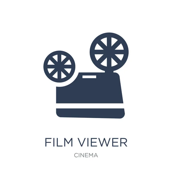 Film Viewer Icon Trendy Flat Vector Film Viewer Icon White — Stock Vector