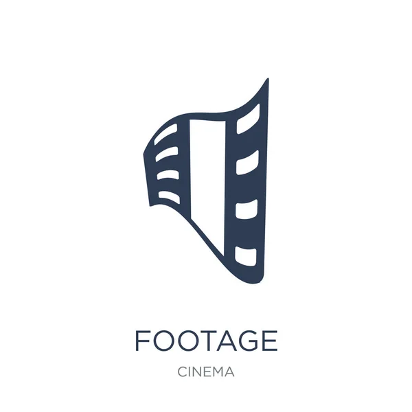 Footage Icon Trendy Flat Vector Footage Icon White Background Cinema — Stock Vector