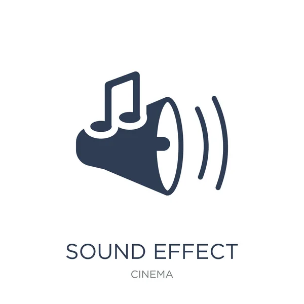 Soundeffekt Symbol Trendige Flache Vektor Sound Effekt Symbol Auf Weißem — Stockvektor