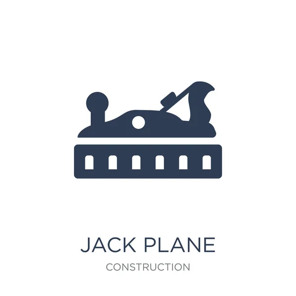 Ícone Avião Jack Trendy Flat Vector Jack Plane Icon White —  Vetores de Stock