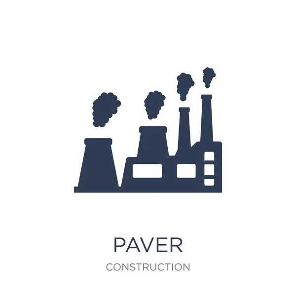 ไอคอน Paver เทรนด แบนเวกเตอร ไอคอน Paver บนพ นหล ขาวจากคอลเลกช นการก — ภาพเวกเตอร์สต็อก