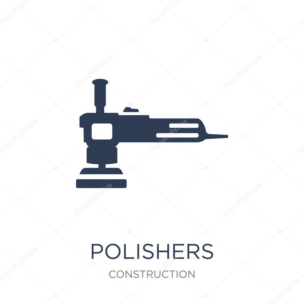 Polishers icon. Trendy flat vector Polishers icon on white background from Construction collection, vector illustration can be use for web and mobile, eps10