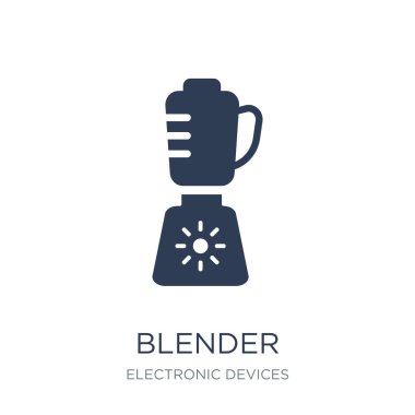 Blender simgesi. Trendy düz vektör Blender simge vektör çizim elektronik cihazlar koleksiyonundan beyaz arka plan üzerinde-ebilmek var olmak kullanma web ve mobil, eps10 için