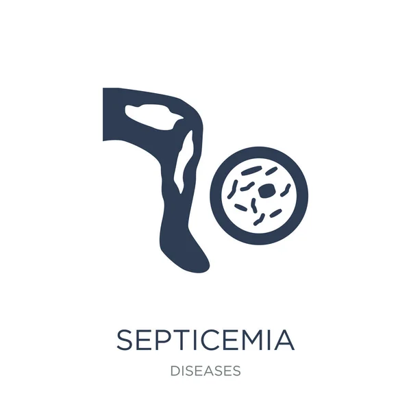 Icono Septicemia Icono Moderno Septicemia Vector Plano Sobre Fondo Blanco — Vector de stock