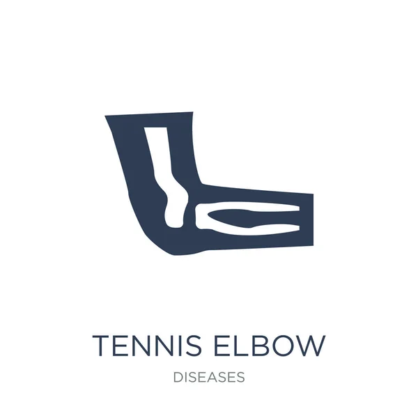 Tennis Ellbogensymbol Trendige Flache Vektor Tennis Ellbogen Symbol Auf Weißem — Stockvektor