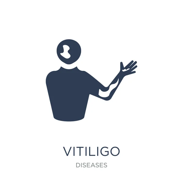 Icono Vitiligo Icono Moderno Del Vector Plano Vitiligo Sobre Fondo — Vector de stock