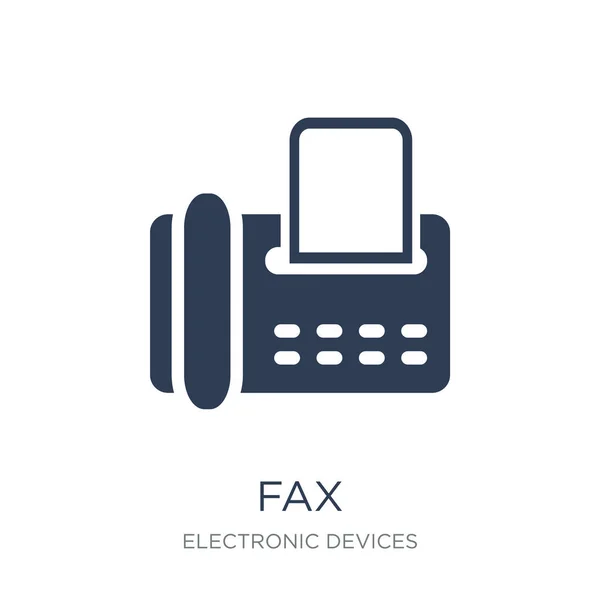 Fax Icon Trendy Flat Vector Fax Icon White Background Electronic — Stock Vector