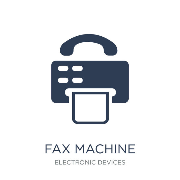 Fax Machine icon. Trendy flat vector Fax Machine icon on white background from Electronic devices collection, vector illustration can be use for web and mobile, eps10