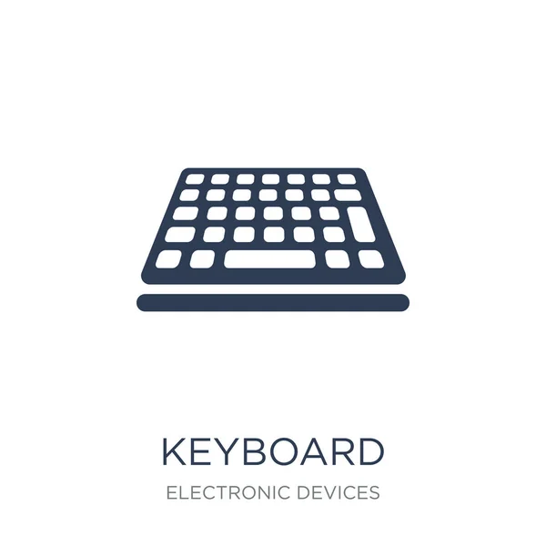 Icône Clavier Vecteur Plat Mode Icône Clavier Sur Fond Blanc — Image vectorielle