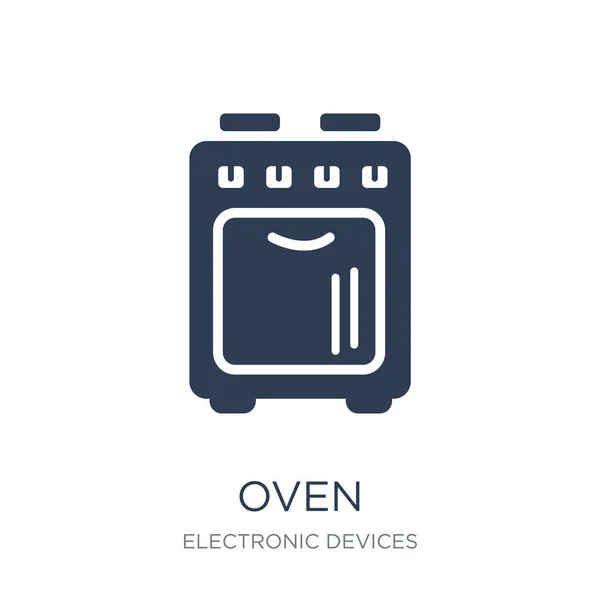 Backofensymbol Trendige Flache Vektorofen Symbol Auf Weißem Hintergrund Aus Der — Stockvektor