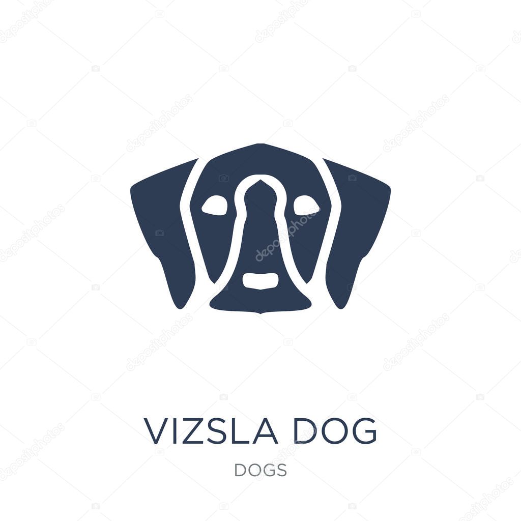 Vizsla dog icon. Trendy flat vector Vizsla dog icon on white background from dogs collection, vector illustration can be use for web and mobile, eps10