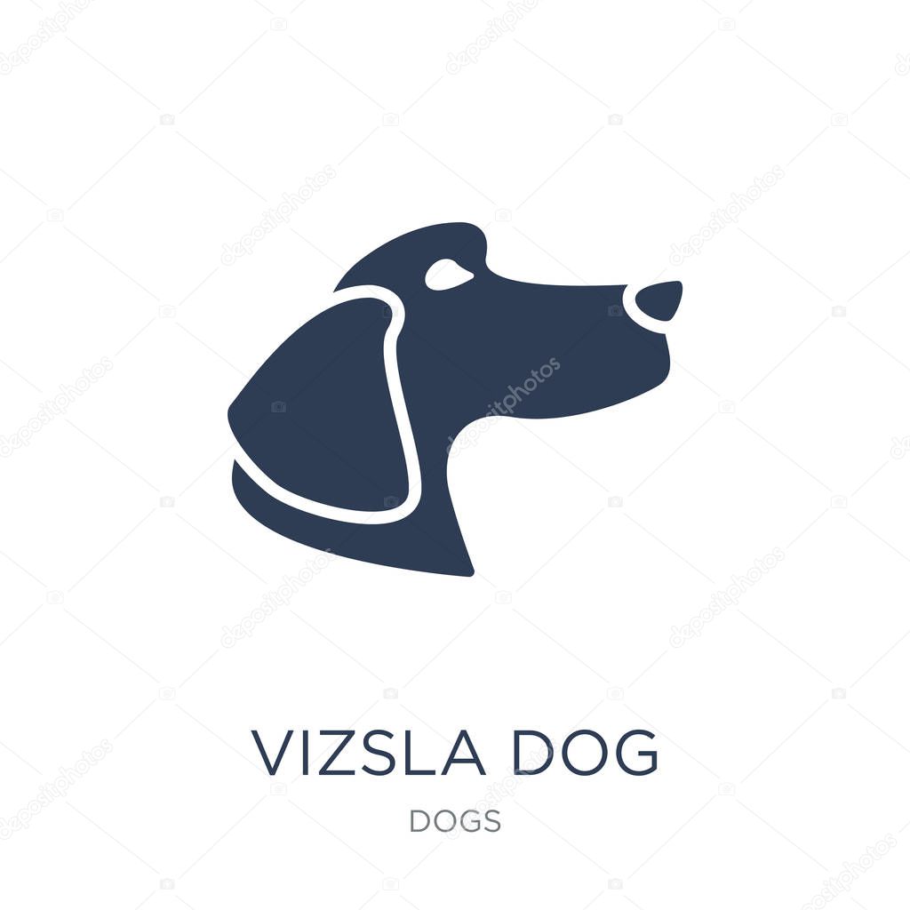Vizsla dog icon. Trendy flat vector Vizsla dog icon on white background from dogs collection, vector illustration can be use for web and mobile, eps10