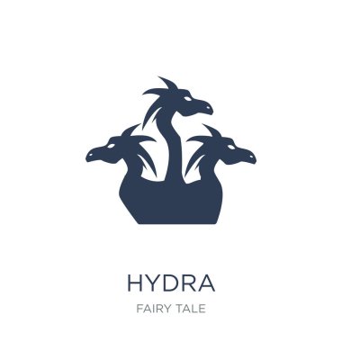 Hydra kutsal kişilerin resmi. Trendy düz vektör Hydra simge vektör çizim masal koleksiyonundan beyaz arka plan üzerinde kullanım için web ve mobil, eps10 olabilir