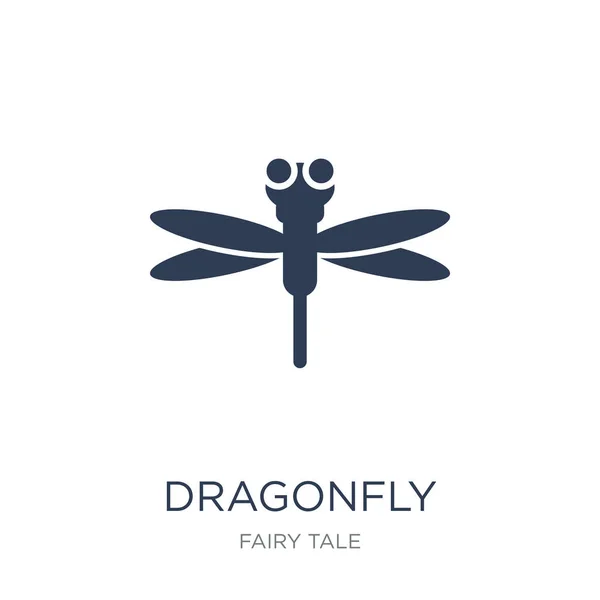 Dragonfly Icon Trendy Flat Vector Dragonfly Icon White Background Fairy — Stock Vector