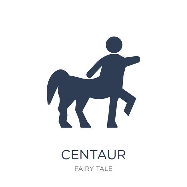 Ikon Centaur Ikon Vektor Datar Trendy Centaur Pada Latar Belakang - Stok Vektor