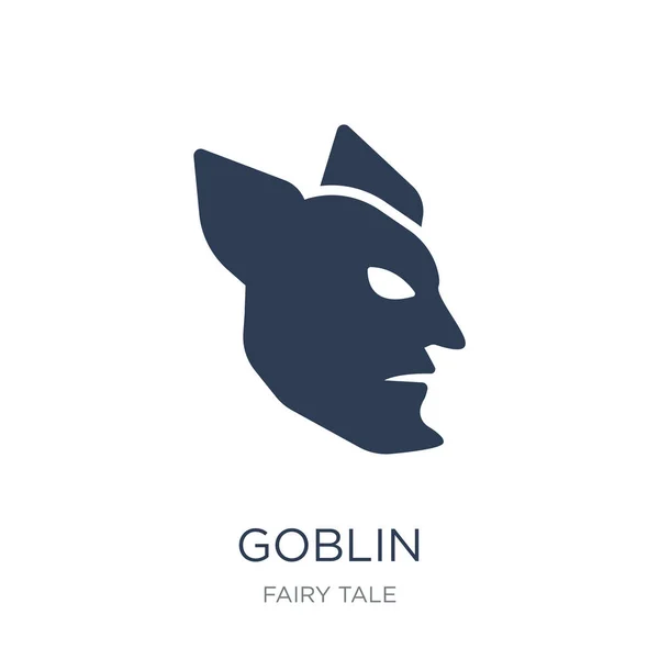 Εικονίδιο Goblin Μοντέρνα Επίπεδη Διάνυσμα Goblin Εικονίδιο Στο Λευκό Φόντο — Διανυσματικό Αρχείο