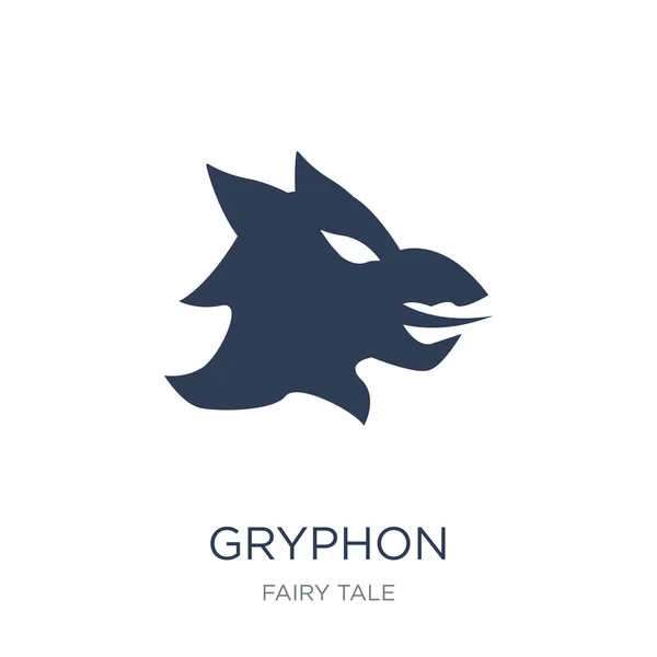 Gryphon Icon Trendy Flat Vector Gryphon Icon White Background Fairy — Stock Vector