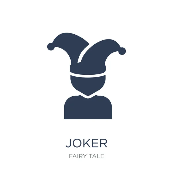 Icono Del Guasón Icono Moderno Del Joker Del Vector Plano — Vector de stock