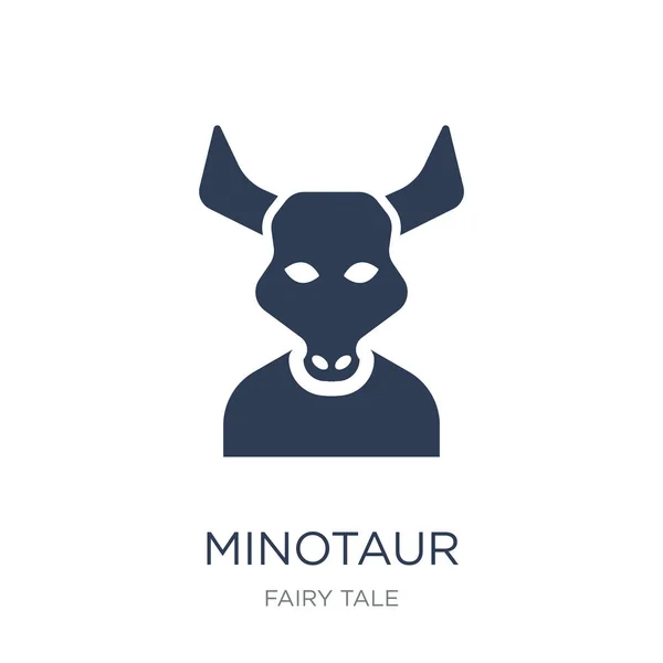 Minotaur Icon Trendy Flat Vector Minotaur Icon White Background Fairy — Stock Vector