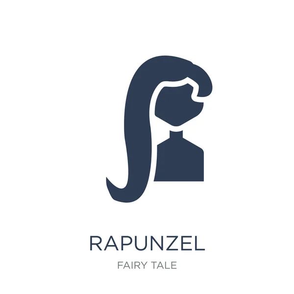 Icono Rapunzel Icono Moderno Rapunzel Vector Plano Sobre Fondo Blanco — Archivo Imágenes Vectoriales