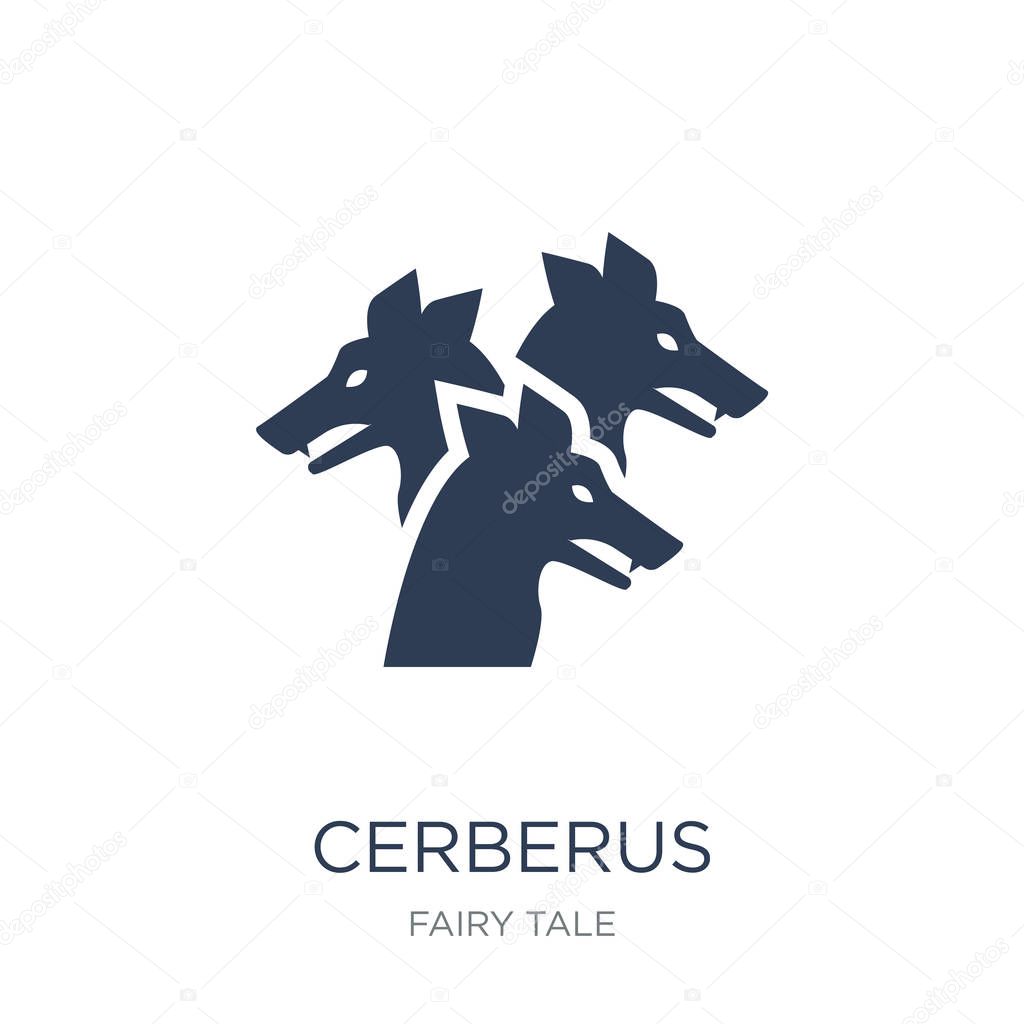 Cerberus icon. Trendy flat vector Cerberus icon on white background from Fairy Tale collection, vector illustration can be use for web and mobile, eps10