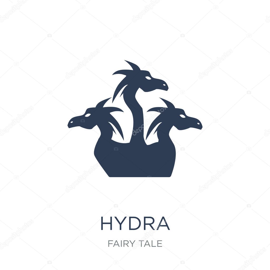 Hydra icon. Trendy flat vector Hydra icon on white background from Fairy Tale collection, vector illustration can be use for web and mobile, eps10