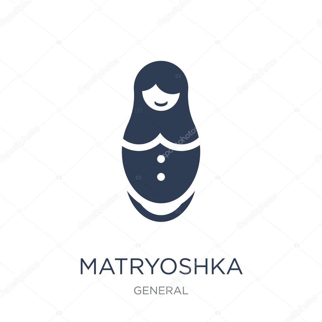 matryoshka icon. Trendy flat vector matryoshka icon on white background from General collection, vector illustration can be use for web and mobile, eps10