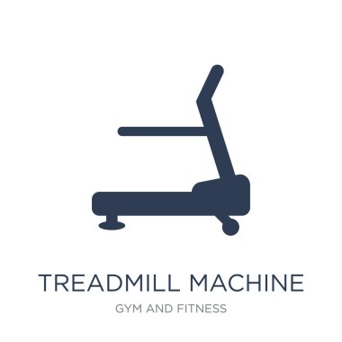 Koşu bandı makine simgesi. Trendy düz vektör koşu bandı makine simge spor salonu ve fitness Collection, vektör çizim beyaz arka plan üzerinde-ebilmek var olmak kullanma web ve mobil, eps10 için