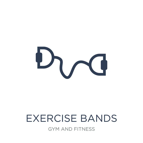 Exercise Bands Icon Trendy Flat Vector Exercise Bands Icon White — Stock Vector