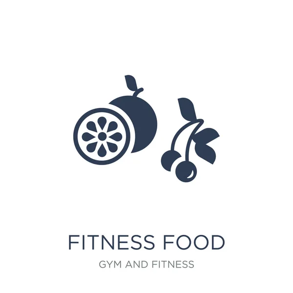 Fitness Food Icon Trendy Flat Vector Fitness Food Icon White — Stock Vector