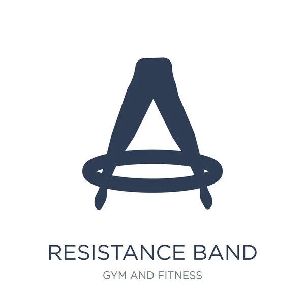 stock vector Resistance band icon. Trendy flat vector Resistance band icon on white background from Gym and fitness collection, vector illustration can be use for web and mobile, eps10