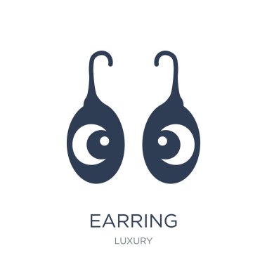 Küpe simgesi. Trendy düz vektör küpe simge Luxury Collection, vektör çizim beyaz arka plan üzerinde kullanım için web ve mobil, eps10 olabilir